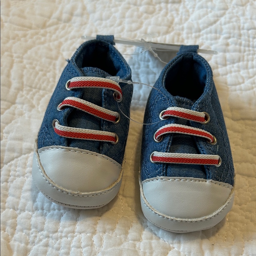 Carter's Blue and Gray Kids Sneakers NWT